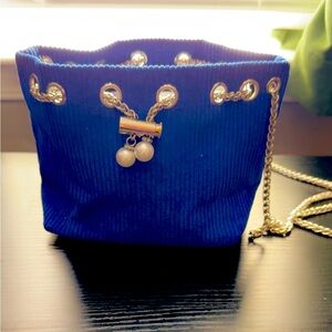 Blue Chain Strap Women's Bag